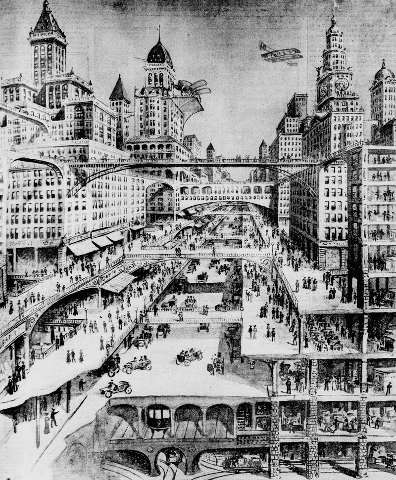 Illustration for article titled We Wish These Retrofuturistic Versions Of American Cities Had Come True